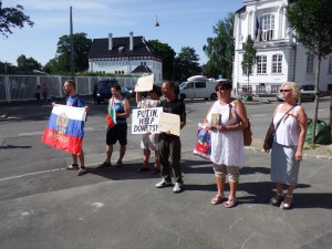 Demonstration mod Ruslands opførsel i Ukraine